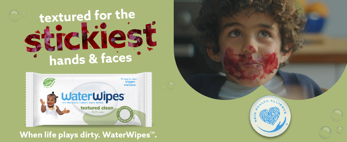 WaterWipes textured baby wipes banner image