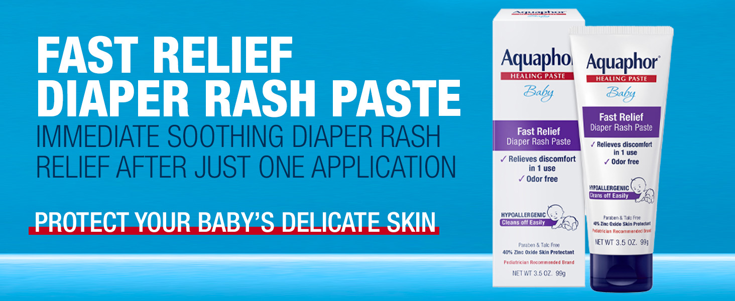 Fast relief diaper rash paste: Immediate soothing diaper rash relief after just one application