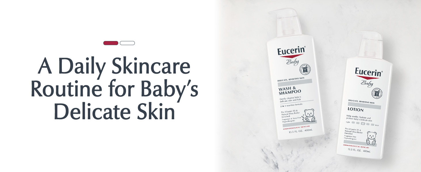 A daily skincare routine for baby's delicate skin